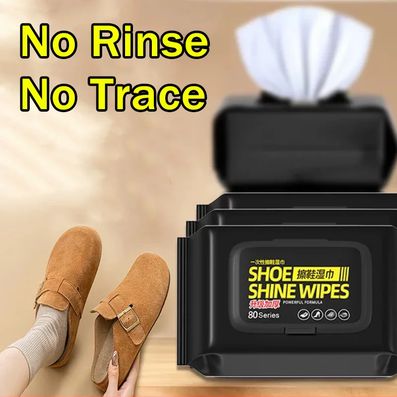 Sneaker Care Kit - Taşınabilir Durulama Gerektirmeyen Ayakkabı Temizleme Mendilleri