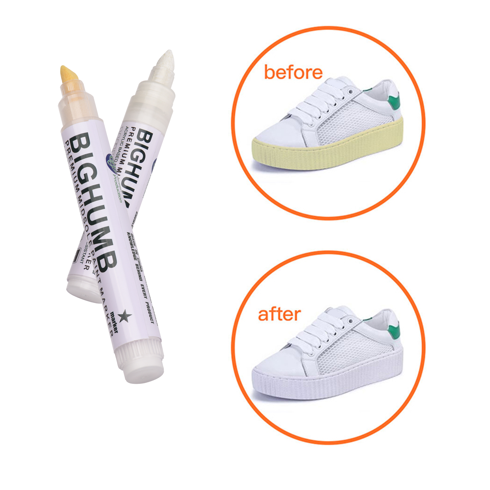 Midsole Marker Paint - Pen BIGTHUMB Premium Orta Taban Boya