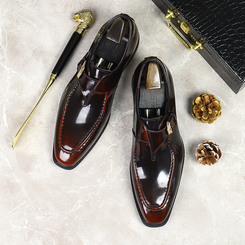 Patent Leather Shine - Yeni erkek ayakkabıları moda ayakkabı iş