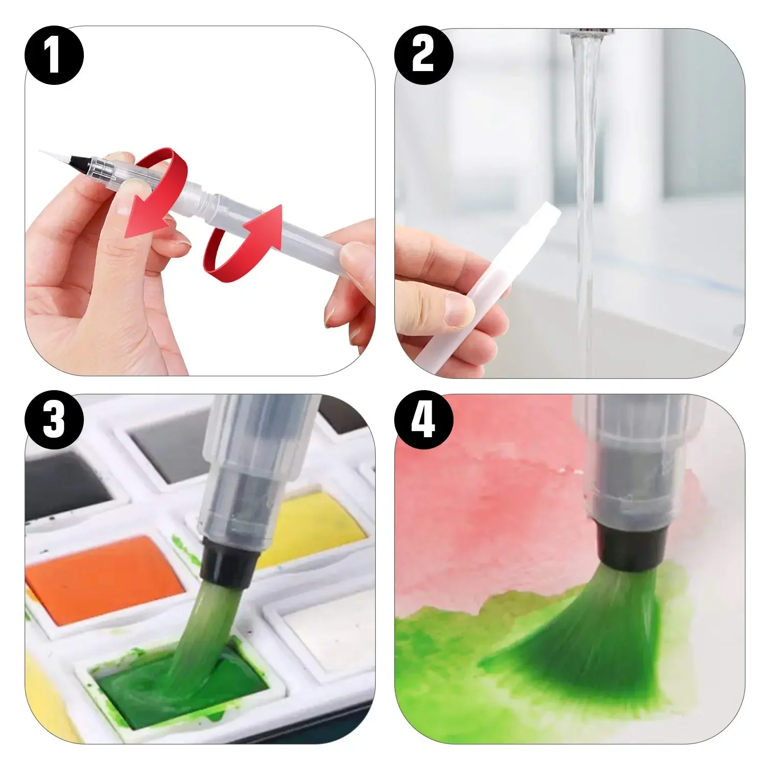 3/6 Parça Su Renk Fırçası Kale - Midsole Marker Paint incelemesi ve fiyatı