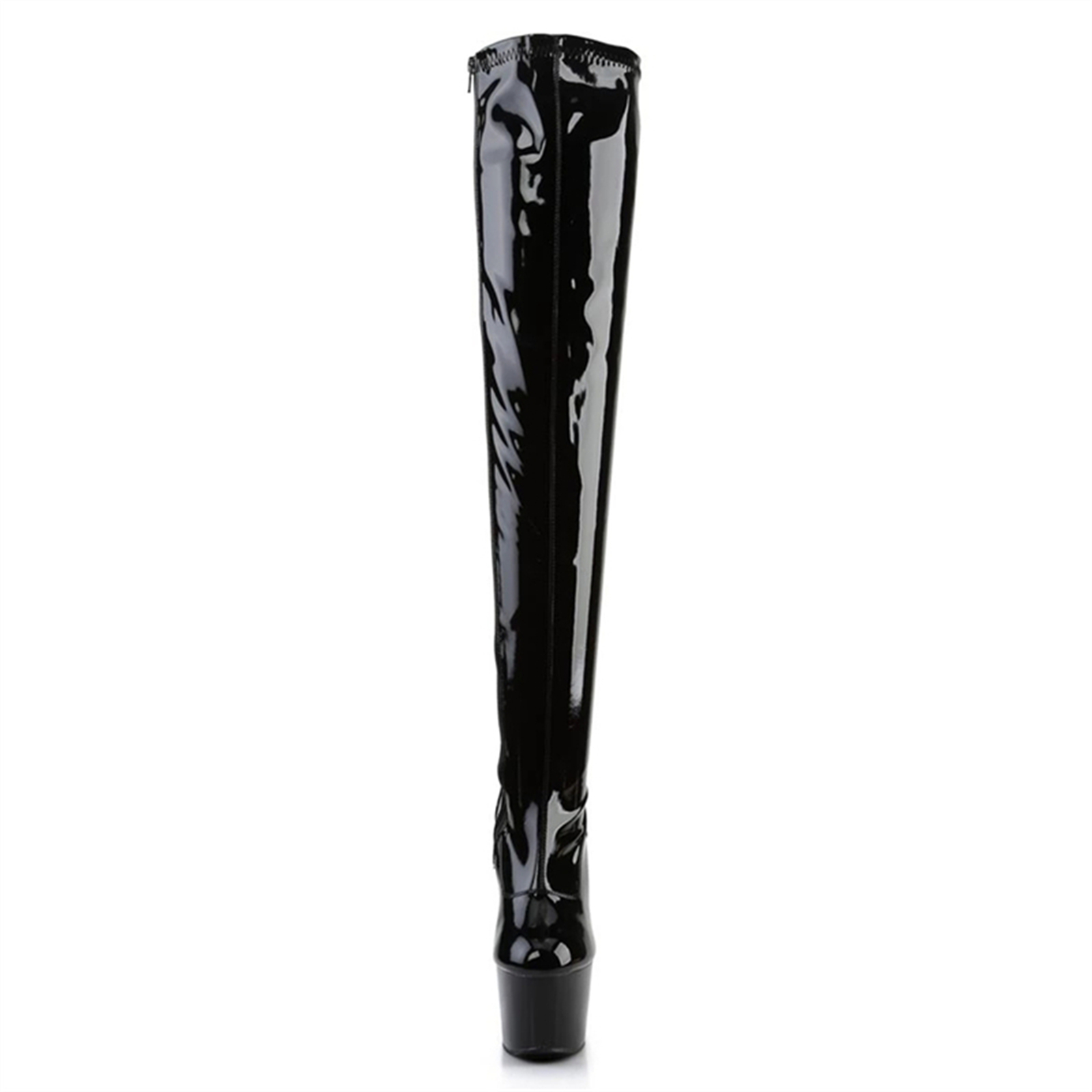 17CM PARLAK SİYAH Diz Üstü Bot - Patent Leather Shine incelemesi ve fiyatı
